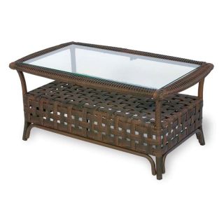 Lloyd Flanders Haven All Weather Wicker Cocktail Table   Patio Accent Tables