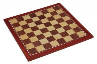 Jaques 20 in. Inlaid Chess Board   Chess Boards