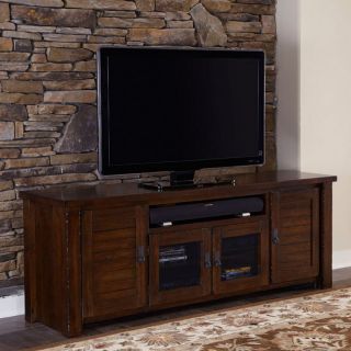 Progressive Furniture Trestlewood TV Console   Mesquite Pine   TV Stands