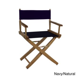Extra Wide 18 inch Premium American Oak Directors Chair  