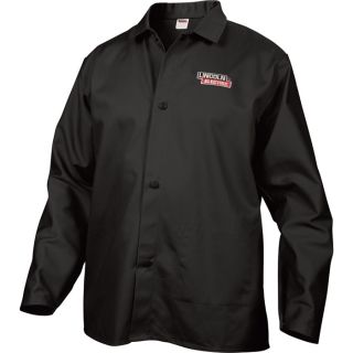 Lincoln Electric Welding Jacket — Flame-Retardant Polyester, Black, Large, Model# KH808L  Welding Jackets, Sleeves   Aprons