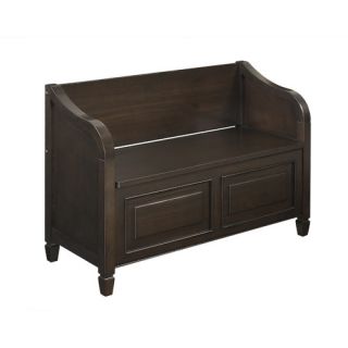 Simpli Home Connaught Wood Storage Entryway Bench