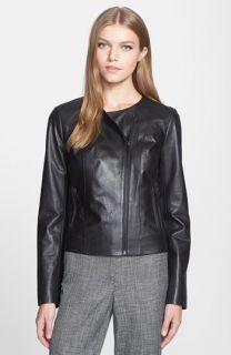 Classiques Entier® Lamb Moss Zip Front Leather Jacket