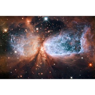 iCanvasArt Astronomy and Space Celestial Snow Angel S106 Nebula