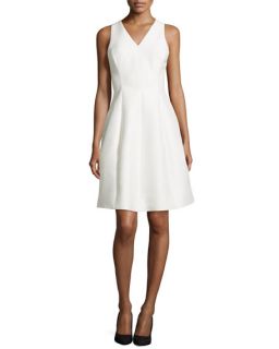 Halston Heritage Sleeveless Fit and Flare Cocktail Dress