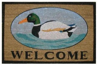 Welcome Mallard Duck Outdoor Doormat