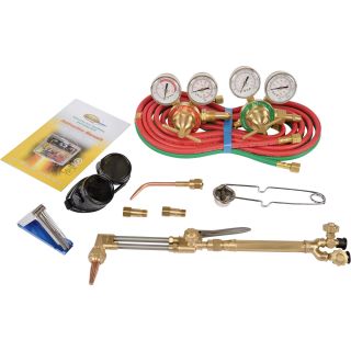  Welders Medium-Duty Cutting and Welding Outfit — Oxyacetylene Victor-Style, 11-Piece Set  Welding   Cutting Torch Outfits