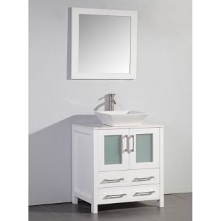 Legion Furniture WA7830W 30 in. Single Bathroom Vanity Set   White   Bathroom Vanities