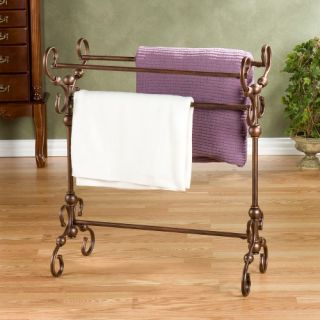 Lourdes Metal Scroll Quilt Rack   Quilt Racks