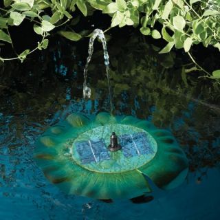 Smart Solar Floating Solar Lily Outdoor Fountain   Fountains
