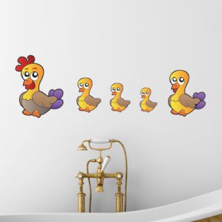 Colorful Duck Family Wall Decal by Style and Apply