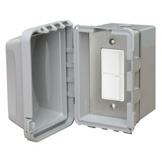 Infratech Exterior Wall Mount Single Duplex Switch with Waterproof Cover   Patio Heater Parts & Accessories