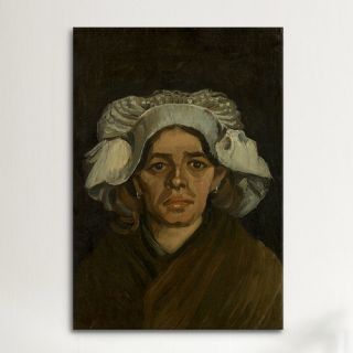 Head of a Woman ll by Vincent Van Gogh Painting Print on Canvas by
