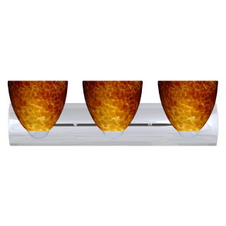 Besa 3WZ 757218 Amber Matte Cloud Sasha II Light   22.4375W in.   Bathroom Vanity Lights