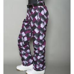 Pipeline Womens Check Purple Snowboard Pants   Shopping