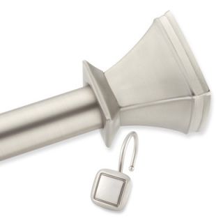 Croydex Square 98 Max Shower Rod with Curtain Hooks