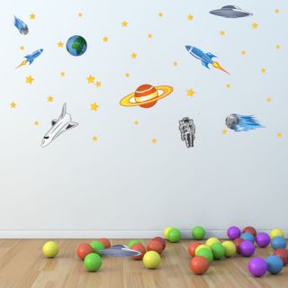 Colorful Space Wall Decal by Style and Apply