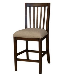 A America Westlake Slatback Upholstered Counter Chairs   Set of 2   Kitchen & Dining Room Chairs