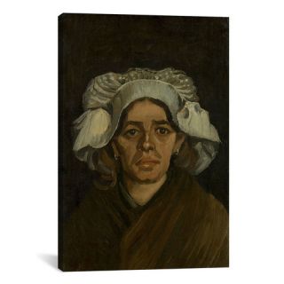 Head of a Woman ll by Vincent Van Gogh Painting Print on Canvas