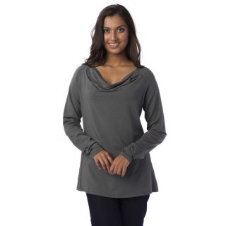 Shop The Trends Womens Long Sleeve Knit Double Layered Hi Low Top