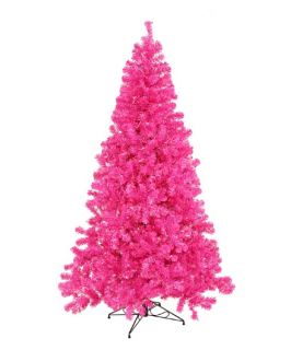Vickerman Hot Pink Pre lit Christmas Tree   Christmas Trees