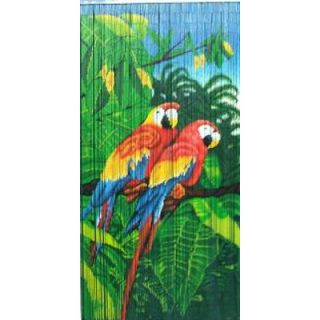 Natural Bamboo Triple Palm Tree Single Curtain Panel by Bamboo54
