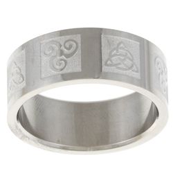 Stainless Steel Ancient Celtic Symbol Ring