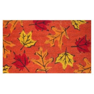 Fall Border Welcome Coir with Vinyl Backing Doormat (17 inches x 29