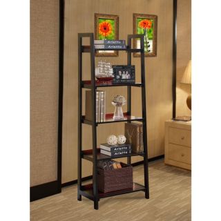 Oh Home Newton Black Cherry Modern 5 shelf Bookcase   16553425