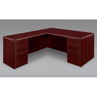 DMI Office Furniture Fairplex Right / Left Bow Front Executive Desk