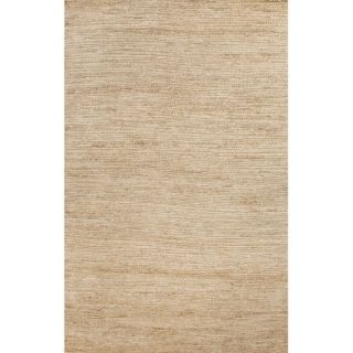 Handmade Abstract Pattern Grey/ Ivory Hemp Area Rug (8 x 10