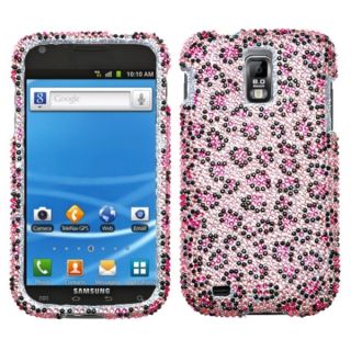 INSTEN Pink/ Black Diamante Phone Case Cover for Samsung T989 Galaxy S