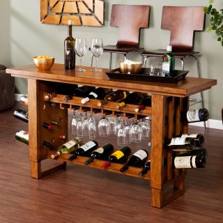 Southern Enterprises Syrah Riddling Wine Console Table