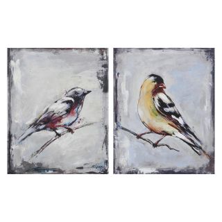 The Galapagos Finch Canvas Wall Art   16W x 20H in. ea.   Wall Art