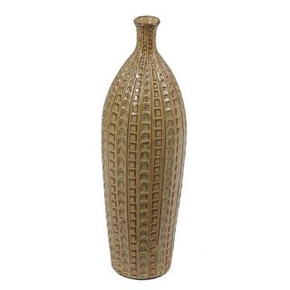 Privilege Large Drip Green Ceramic Vase