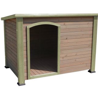Precision Extreme Outback Log Cabin Dog House   Green