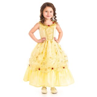 Little Adventures Gold Trimmed Yellow Beauty Costume   Pretend Play & Dress Up