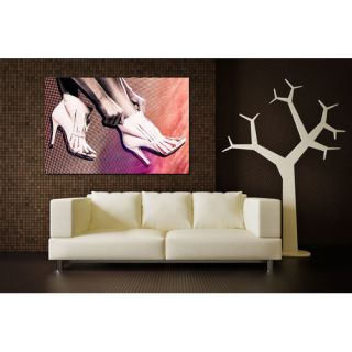 Flo Motion White Boots Graphic Art on Canvas by Fluorescent Palace