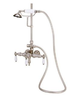 Elizabethan Classics ECTW22 Wall Mount Clawfoot Tub Faucet with Hand Shower   Bathtub Faucets