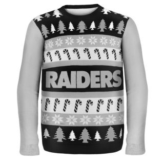 Forever Collectibles NFL Oakland Raiders Big Logo Crew Neck Ugly