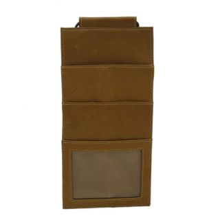 Piel Leather Hanging Travel Wallet   Saddle   Business Accessories