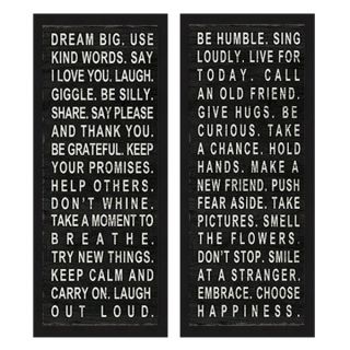 Dream Big & Be Humble Framed Art Print