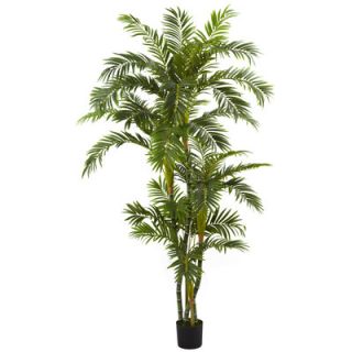 Nearly Natural Nearly Natural Curvy Parlor Palm Plastic Tree in Pot
