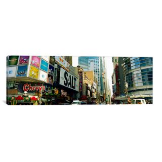 Panoramic Traffic in a City, 42nd Street, Eighth Avenue, Times Square