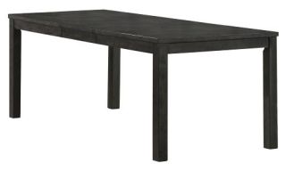 Monarch Frankford Charcoal Gray Veneer Top Rectangle Dining Table   Kitchen & Dining Room Tables