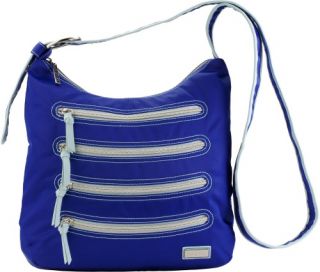 Hadaki Nylon Millipede Hobo   Cobalt with Aqua   Handbags