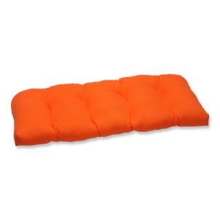 Pillow Perfect Lemonade Outdoor Loveseat Cushion