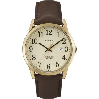 Timex Mens TW2P758009J Easy Reader Brown Leather Watch   17389901
