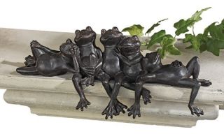 Design Toscano Lazy Daze Knot of Frogs Sill Sitters   Garden Statues