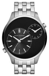 AX Armani Exchange Dual Time Bracelet Watch, 48mm